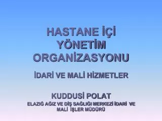 hastane y net m organ zasyonu