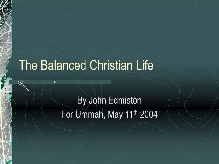 the balanced christian life