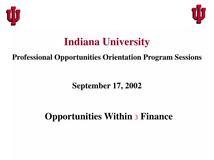 opportunities within 3 finance