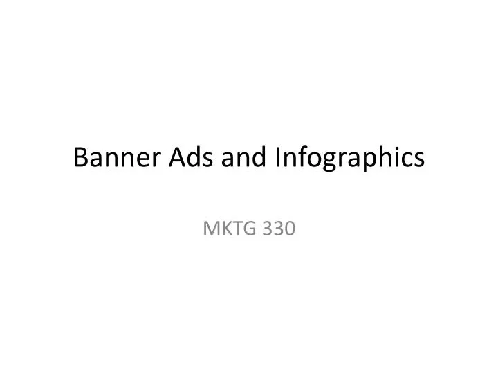 banner ads and infographics