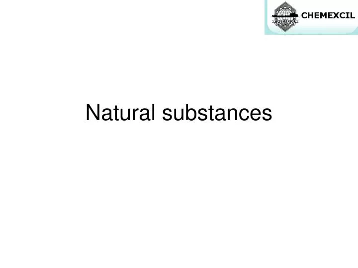 natural substances