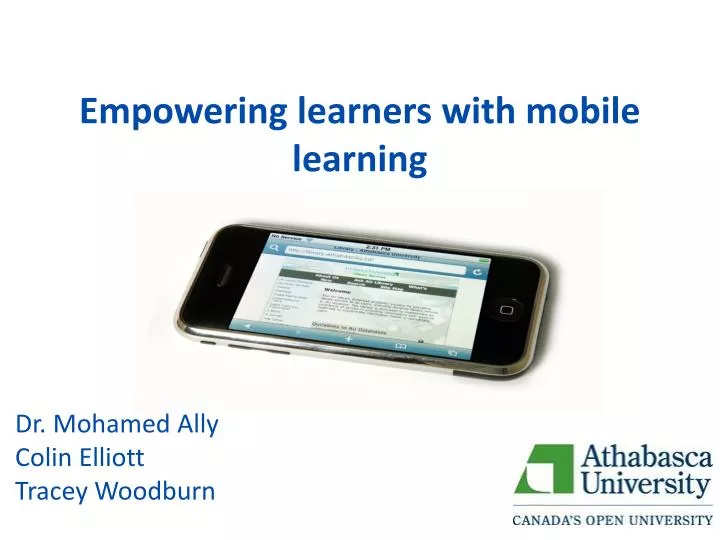 empowering learners with mobile learning