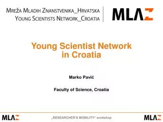 young scientist network in croatia