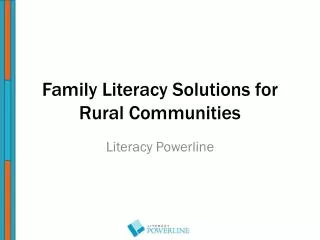 Family Literacy Solutions for Rural Communities