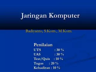 badiyanto s kom m kom