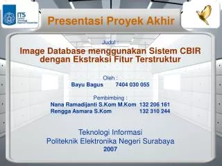 presentasi proyek akhir