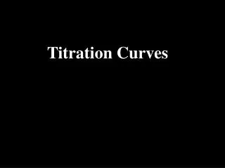 Titration Curves