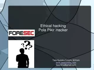 Tata Sumitra S.Kom, M.Kom tatasumitra ttsumitra@gmail