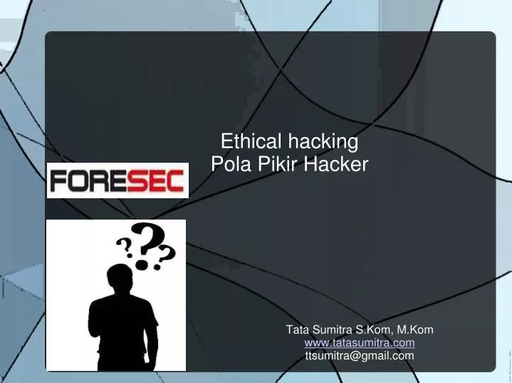 ethical hacking pola pikir hacker