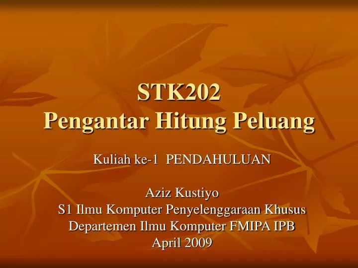 stk202 pengantar hitung peluang