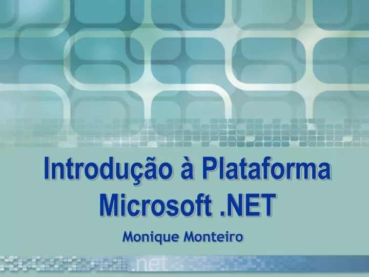 introdu o plataforma microsoft net