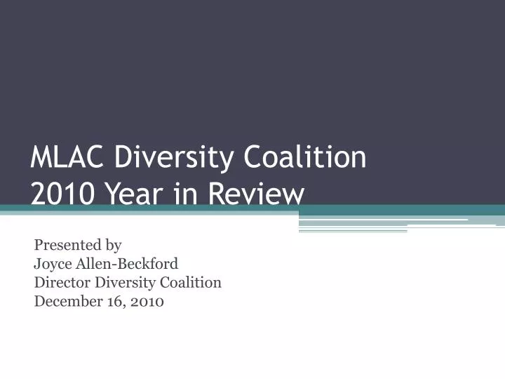 mlac diversity coalition 2010 year in review