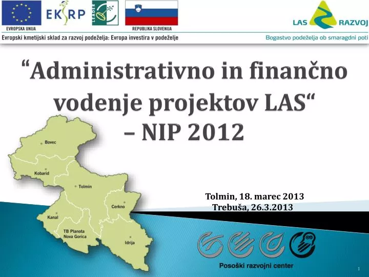 administrativno in finan no vodenje projektov las nip 2012