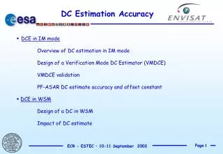 DC Estimation Accuracy