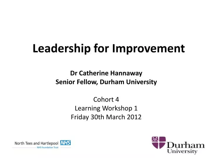 leadership for improvement
