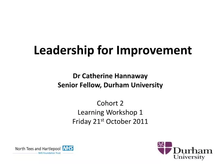 leadership for improvement