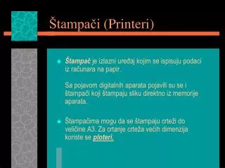 tampa i printeri