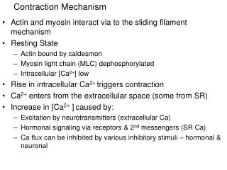 Contraction Mechanism