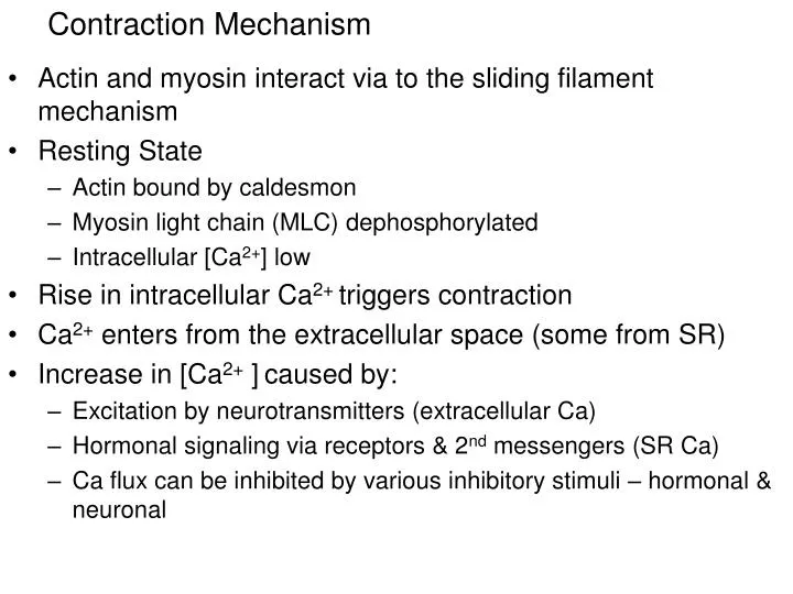 contraction mechanism