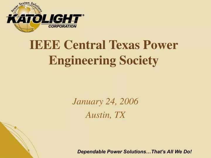 ieee central texas power engineering society
