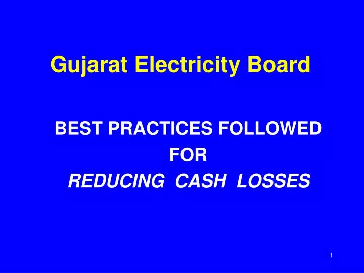 gujarat electricity board