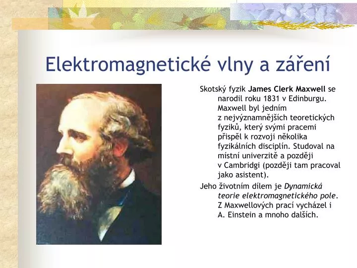 elektromagnetick vlny a z en