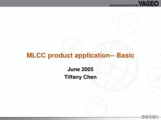 MLCC product application-- Basic
