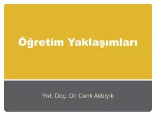 retim yakla mlar