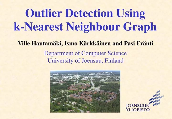 outlier detection using k nearest neighbour graph