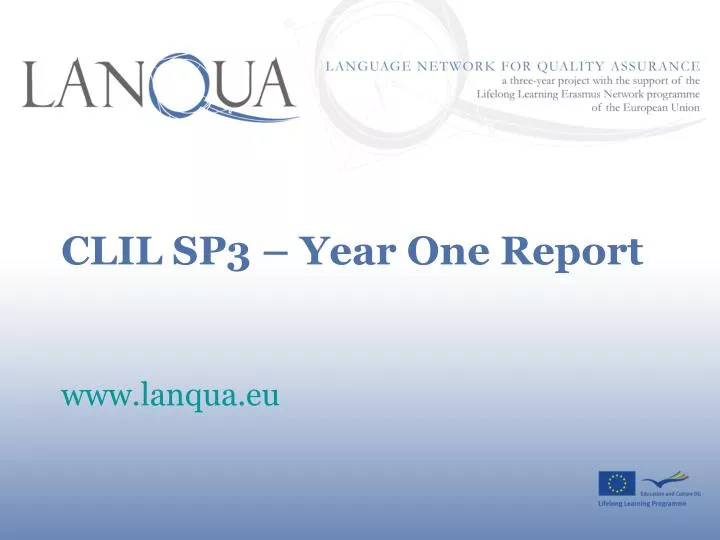 clil sp3 year one report