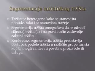 segmentacija turisti kog tr i ta