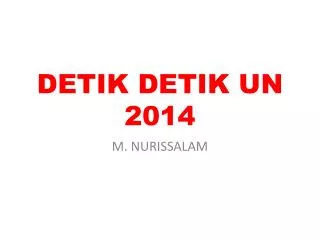 detik detik un 2014