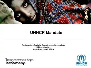 UNHCR Mandate