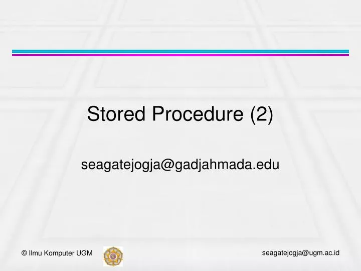 stored procedure 2