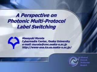 A Perspective on Photonic Multi-Protocol Label Switching