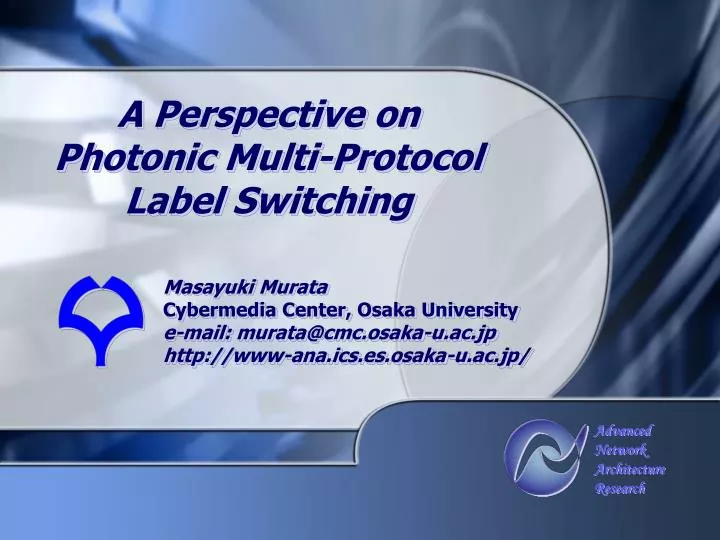 a perspective on photonic multi protocol label switching