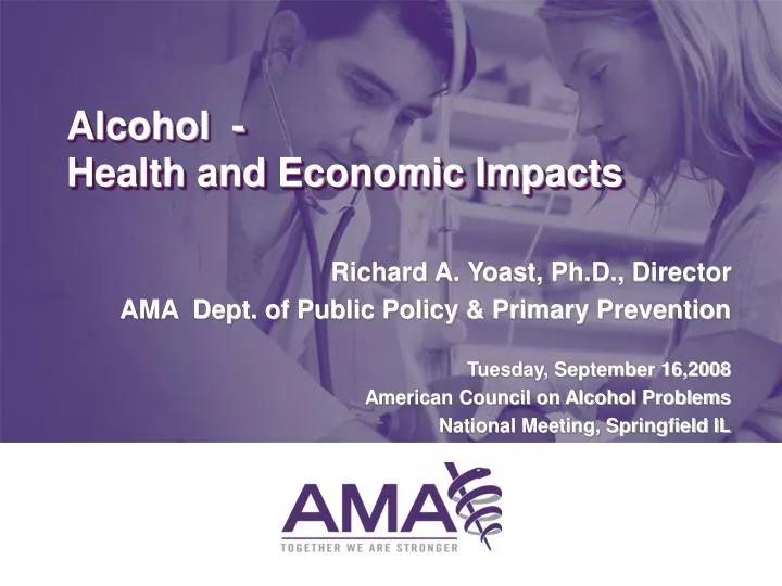 alcohol health and economic impacts