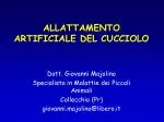 ALLATTAMENTO ARTIFICIALE DEL CUCCIOLO - slide 1