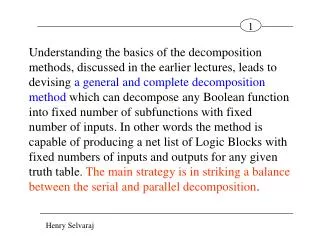 Multi-level General and Complete Decomposition