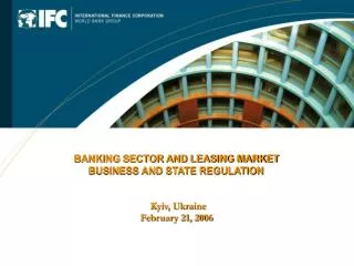 BANKING SECTOR AND LEASING MARKET BUSINESS AND STATE REGULATION