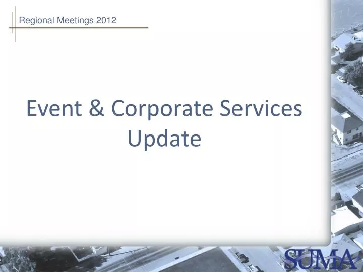 event corporate services update
