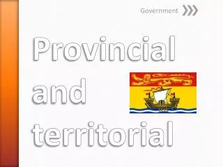 Provincial and territorial