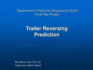 Department of Electronic Engineering NUIG Final Year Project