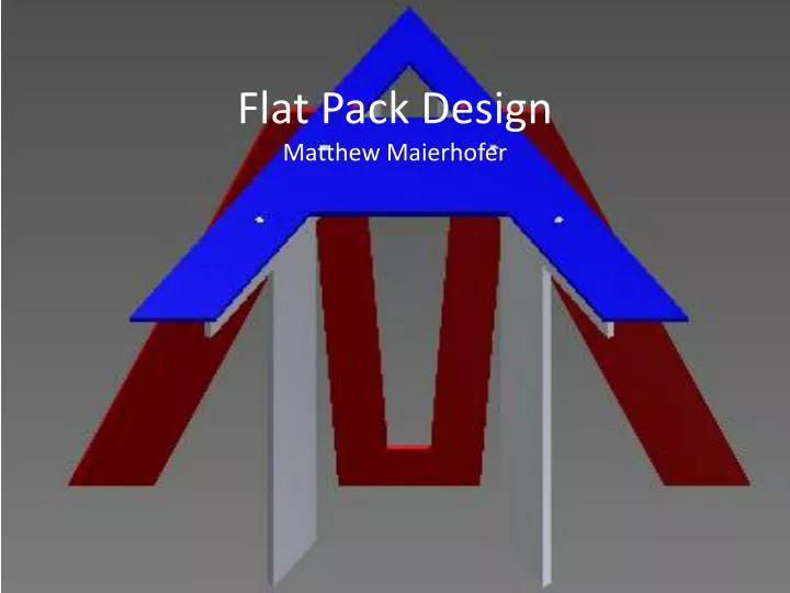 flat pack design matthew maierhofer