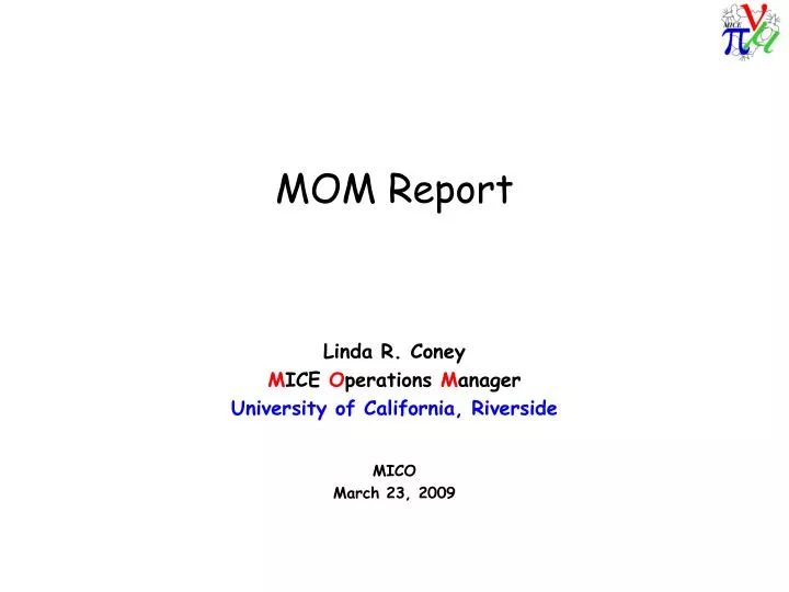 mom report