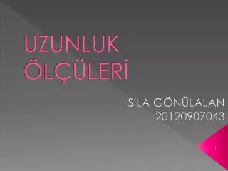 uzunluk l ler