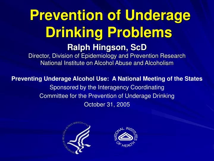prevention of underage drinking problems