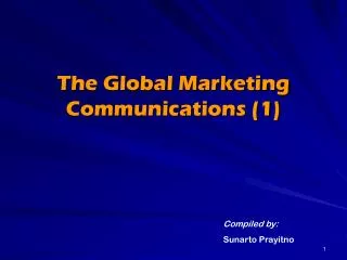 The Global Marketing Communications (1)