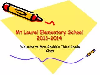Mt Laurel Elementary School 2013-2014