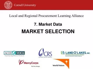 Local and Regional Procurement Learning Alliance